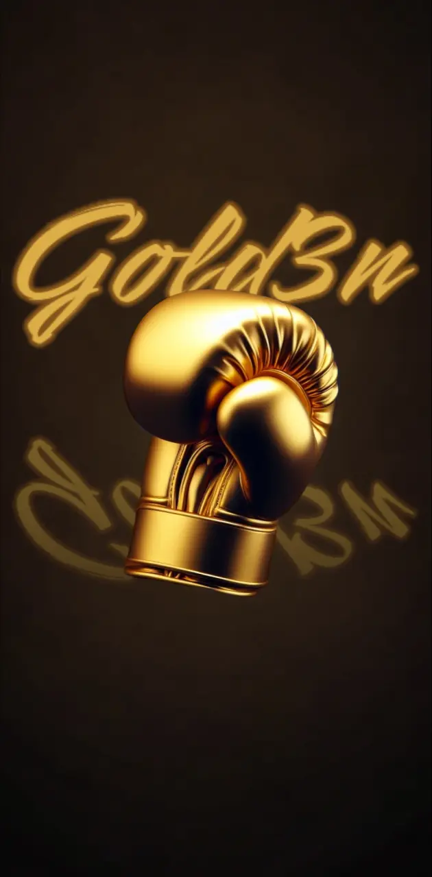 Golden boxing glove