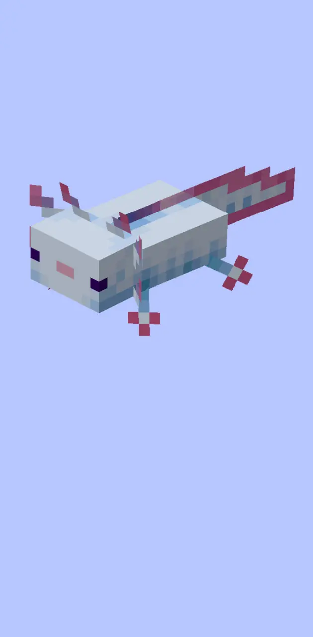 Minecraft white axolot