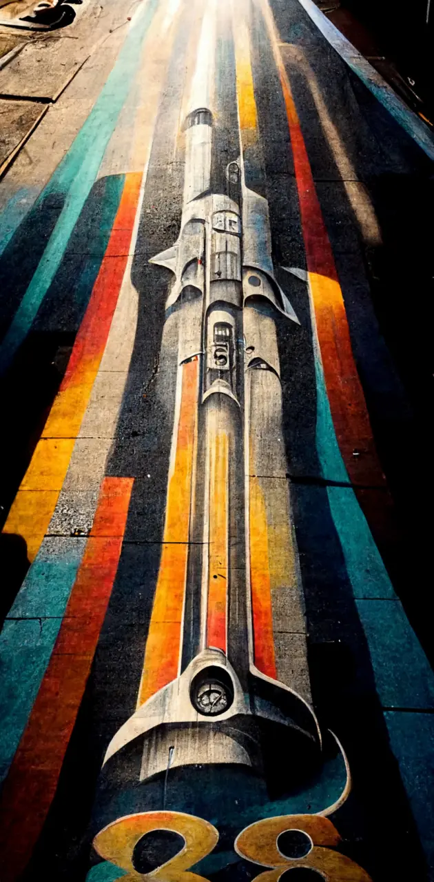 Street Mural - Rocket