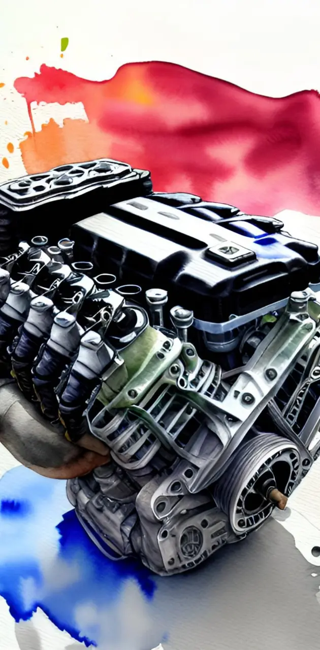 Engine art - V8
