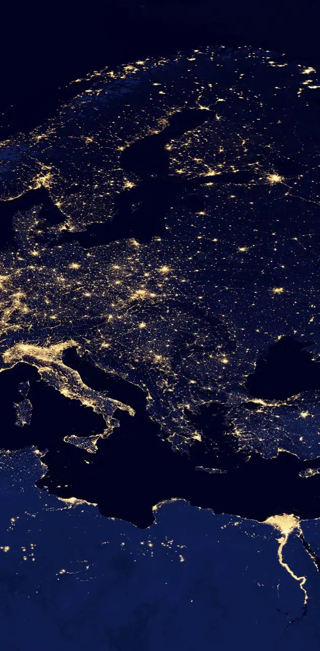 Europe Asia At Night