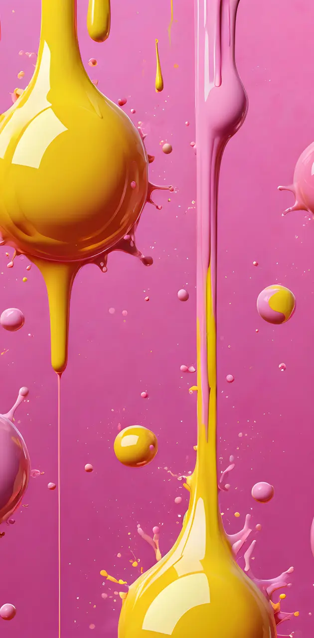 inkdmonroes yellow n pink paint blips