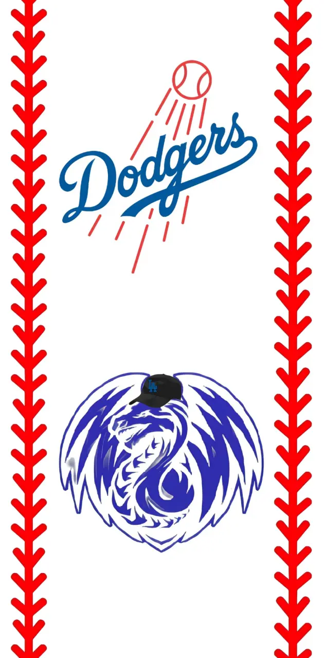 Download Dodgers iPhone Art Wallpaper