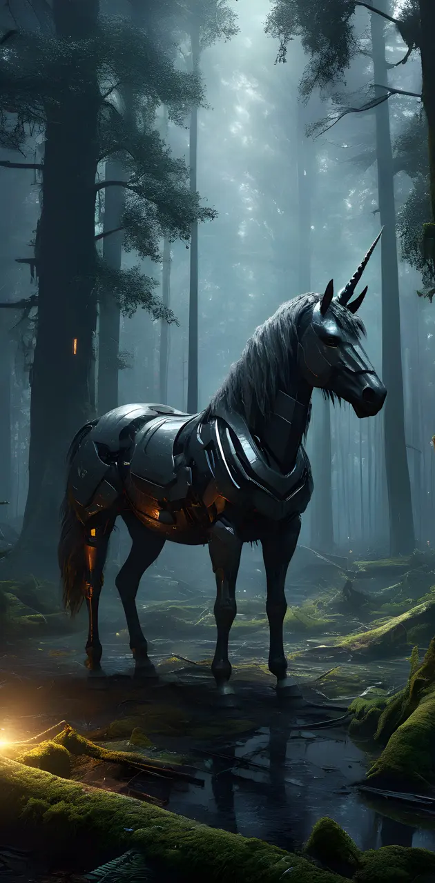 Dark forest cyber unicorn