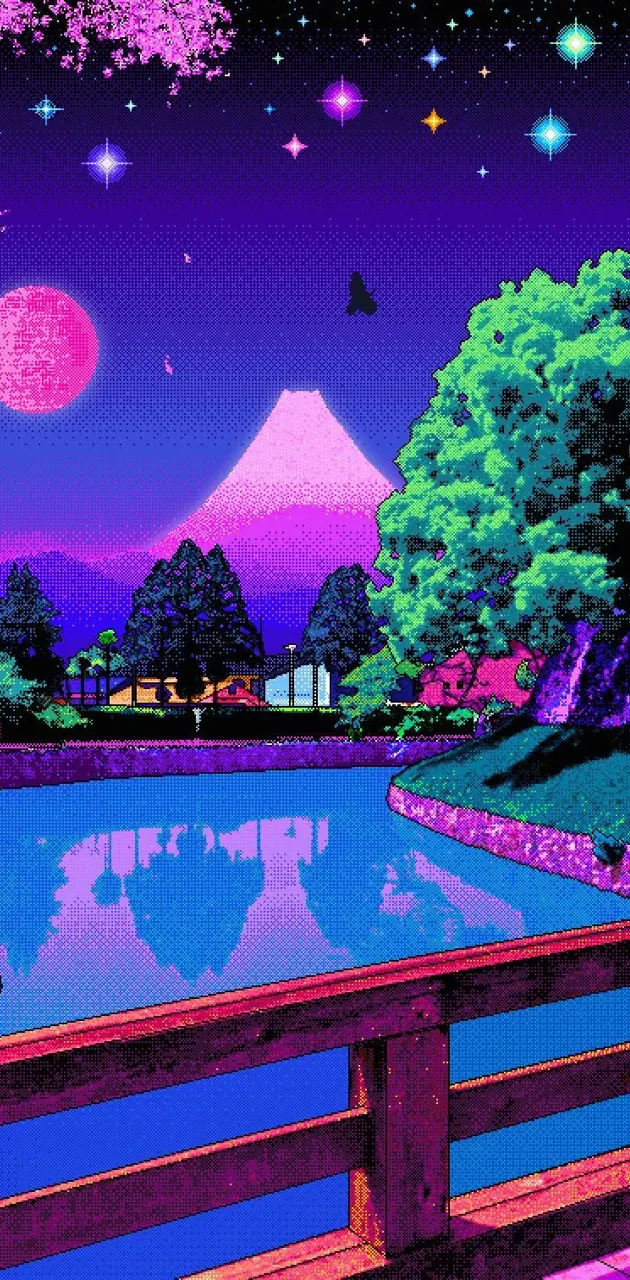 Moon Kawaii Pixels