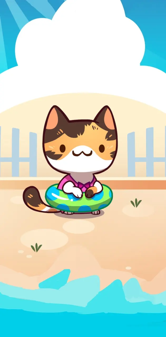 Floaty cat