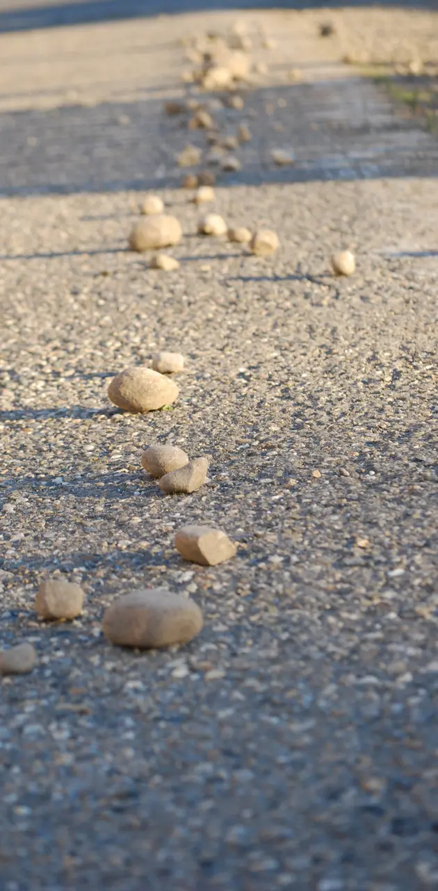 Long shadow rocks