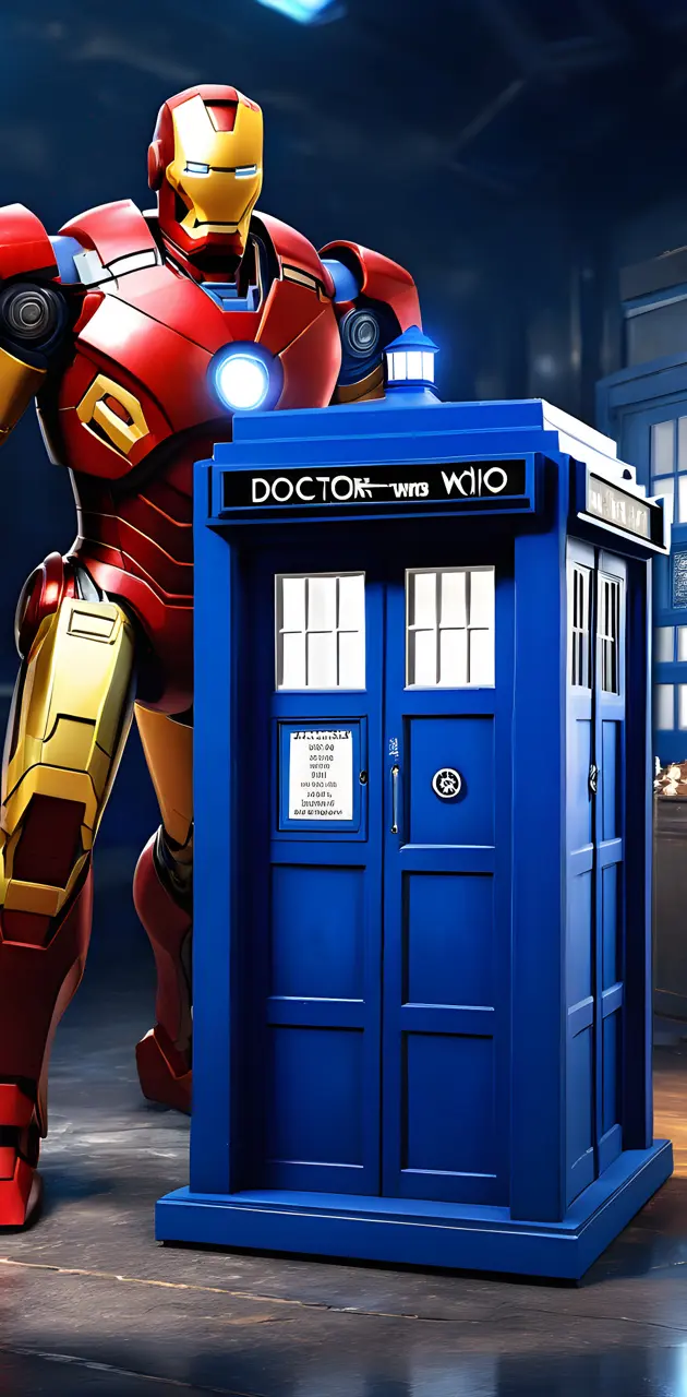 Iron man + Le Tardis de Doctor who