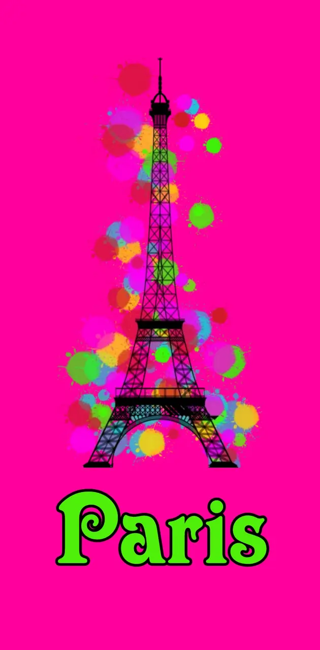 Neon Eiffel tower