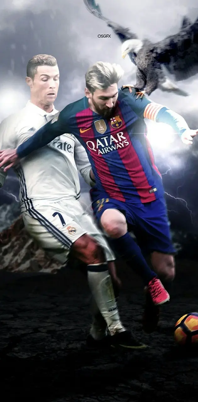 Ronaldo And Messi - Ronaldo Helping Messi Wallpaper Download