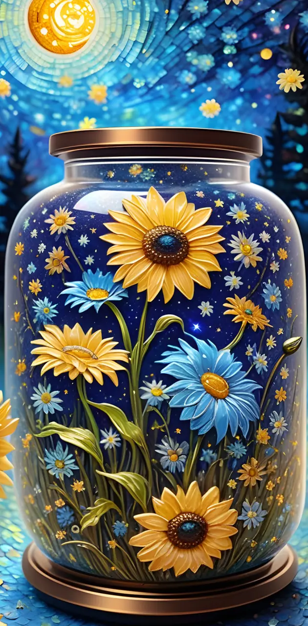 Wildflower jar