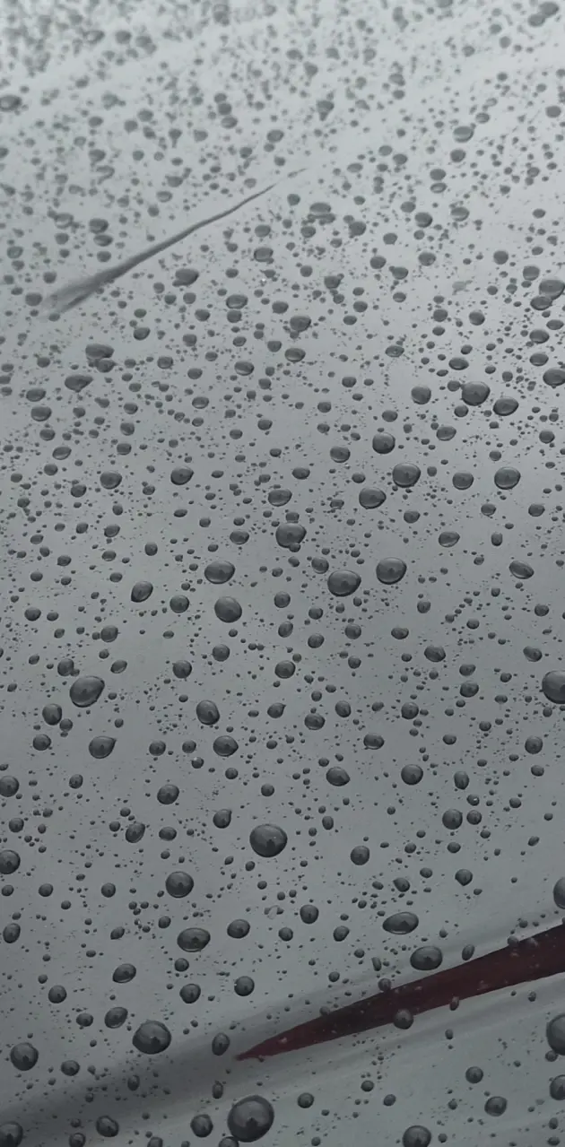 Black car rain drops 