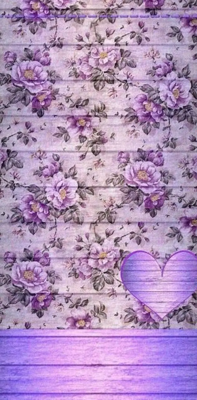 Purple Rose Heart 2