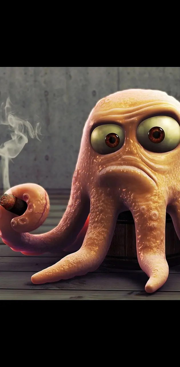 Smoking octopus
