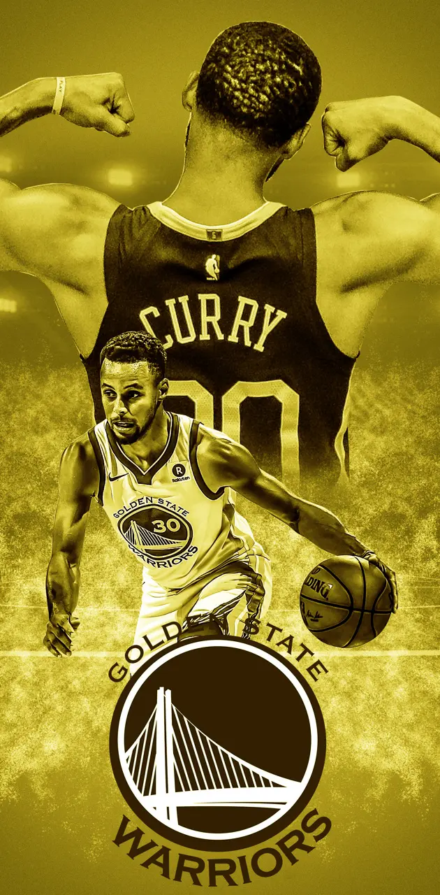 steph curry yellow wallpaper