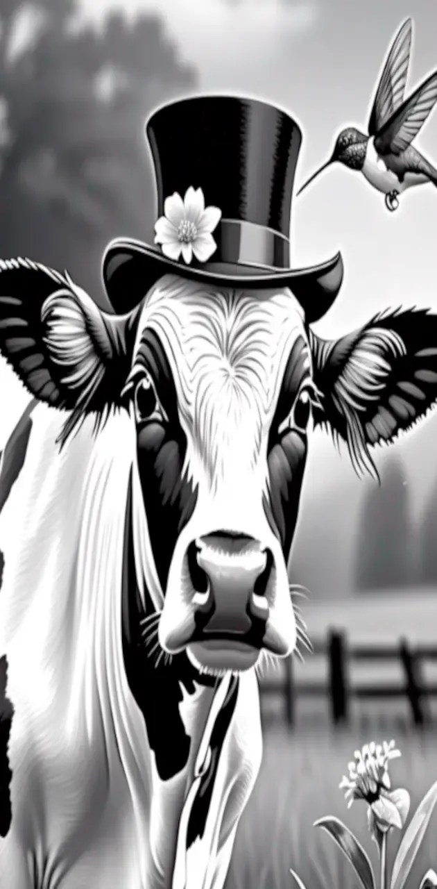Cow in a top hat 01