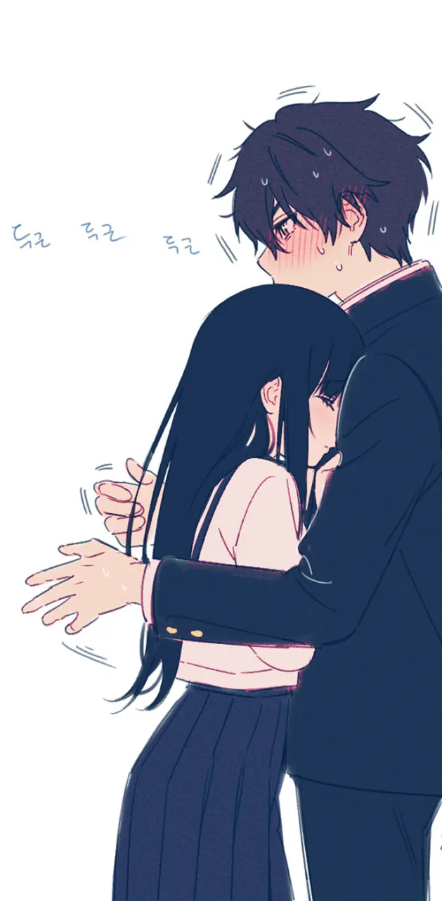 anime couples hugging tumblr