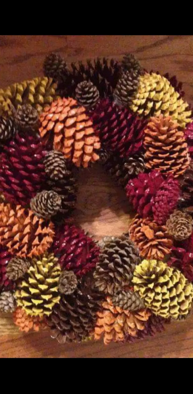 Pinecone wreath 
