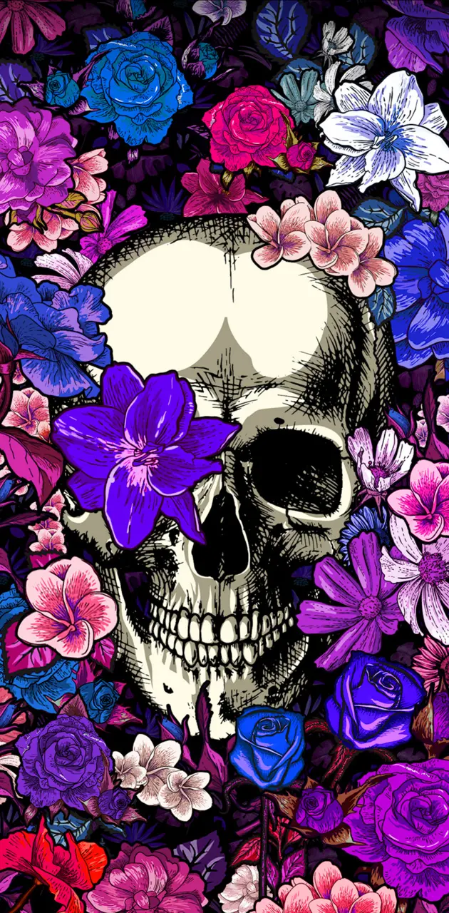 Skull flowers 