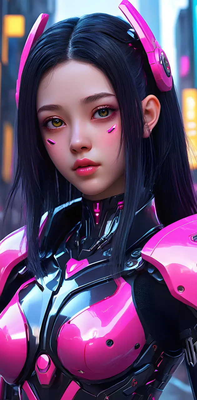 Cyberpunk Cute Cyber Cyborg Girl