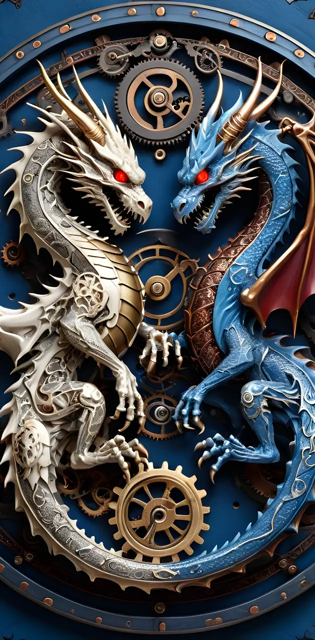 Yin and Yang Dragons