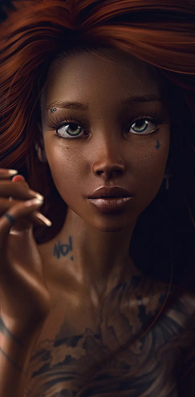 3D Beauty Ebony Girl