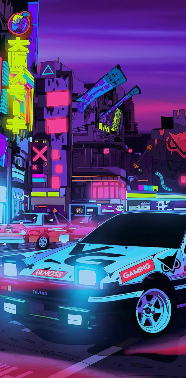 Cyberpunk Car Neon