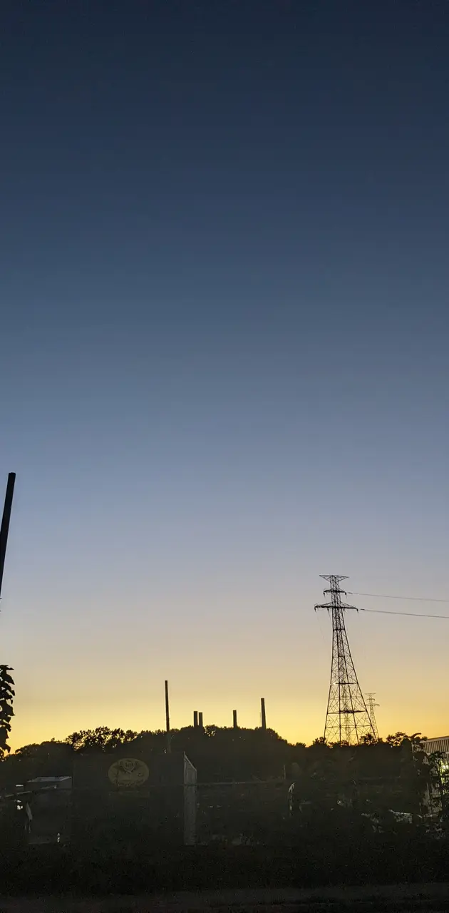 Power plant sun set 2