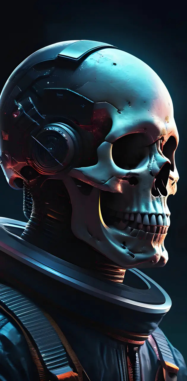 AI anime skull