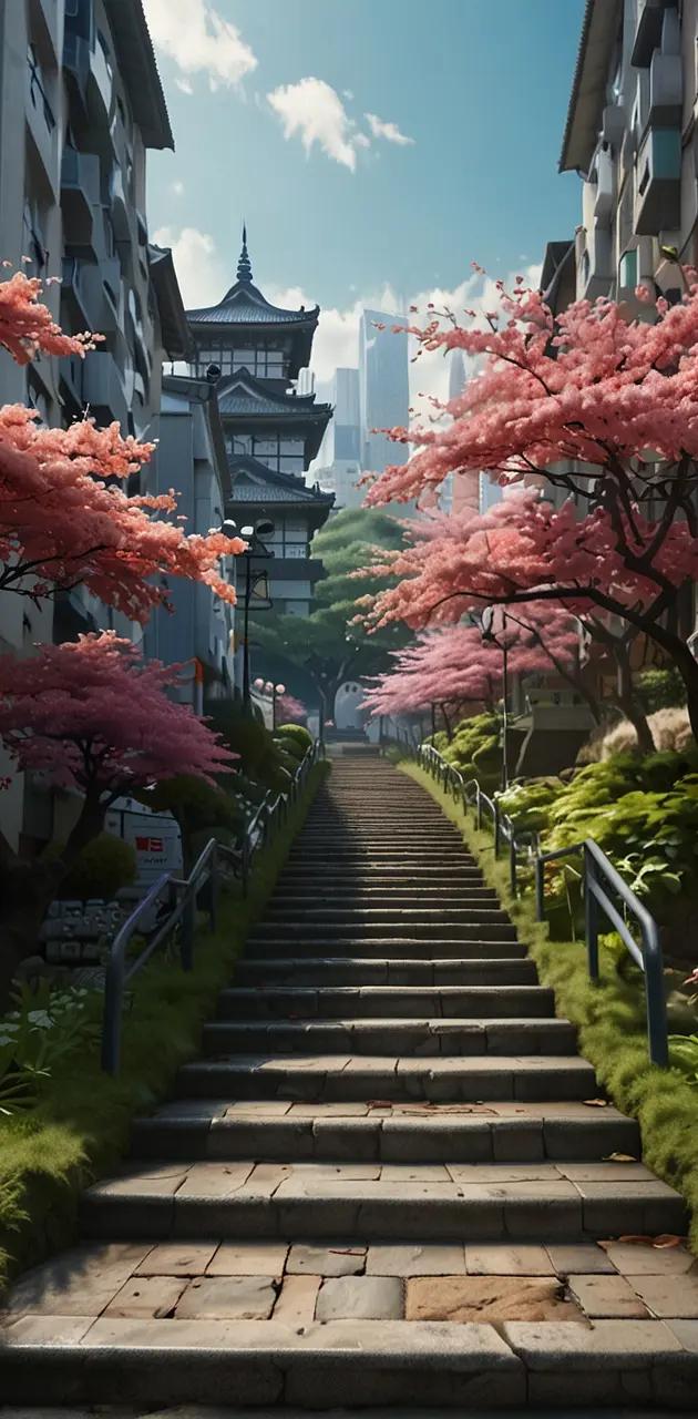 A beautiful day in japan