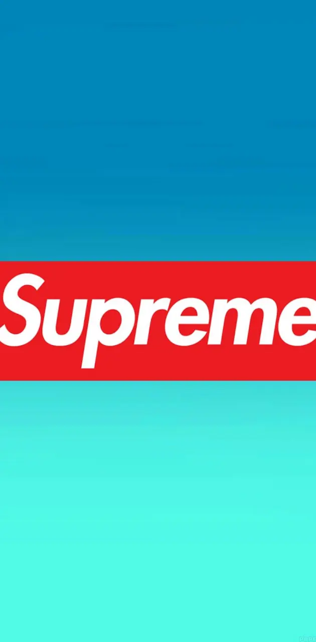 Download Red Supreme Logo And Clouds Wallpaper