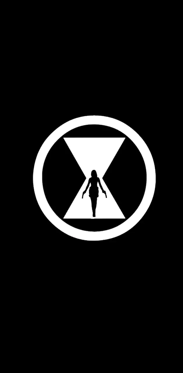 black widow superhero logo