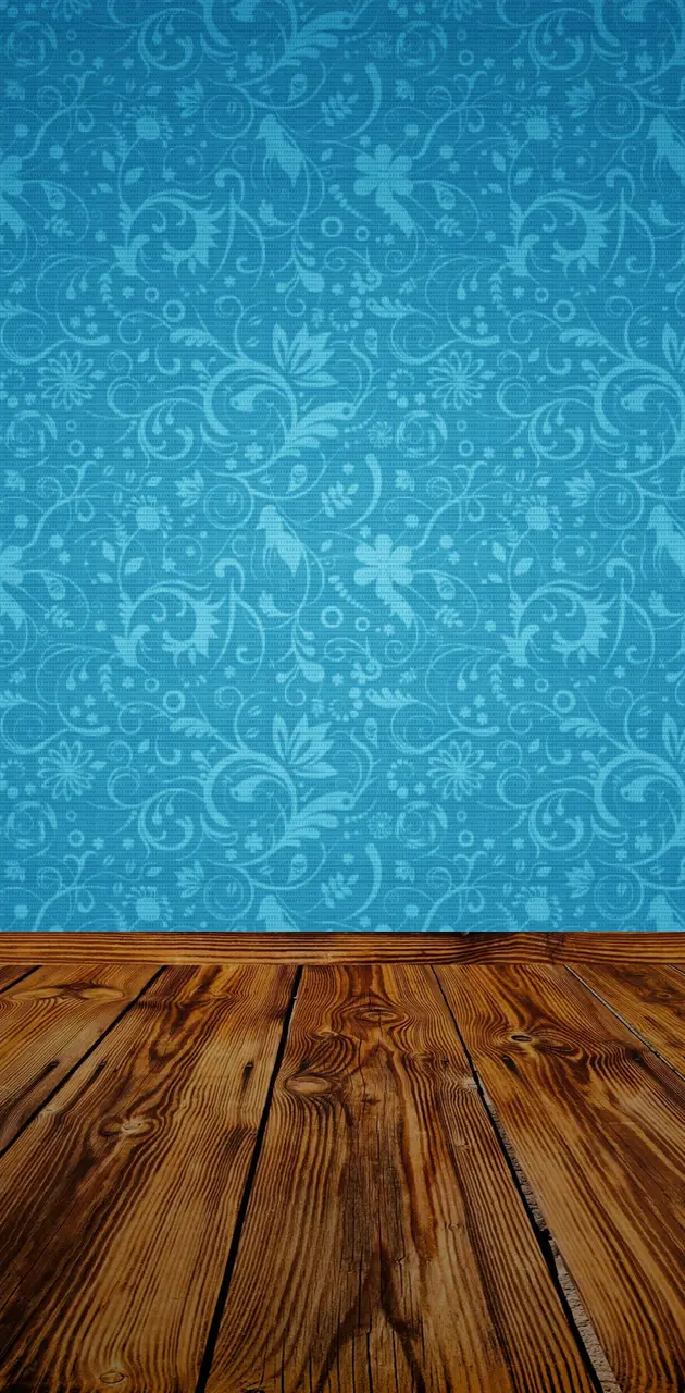 Blue Pattern Wall