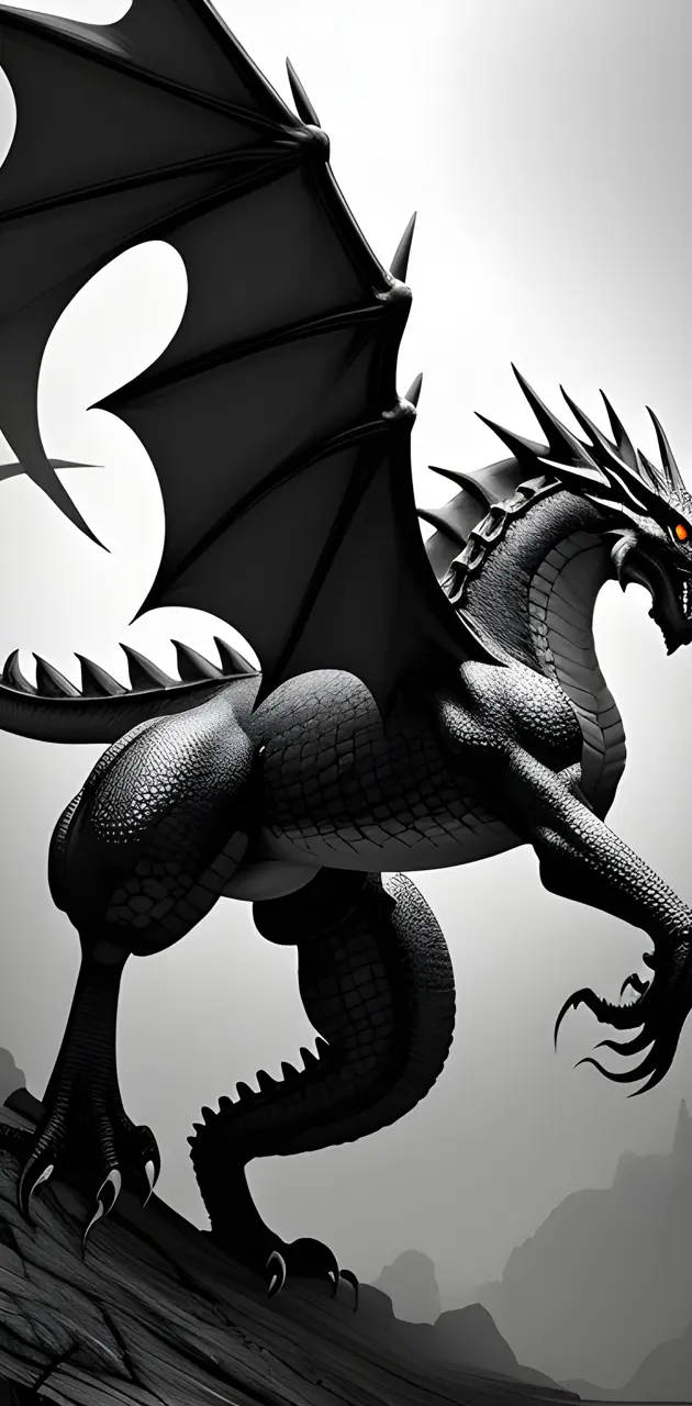 Grayscale Dragon