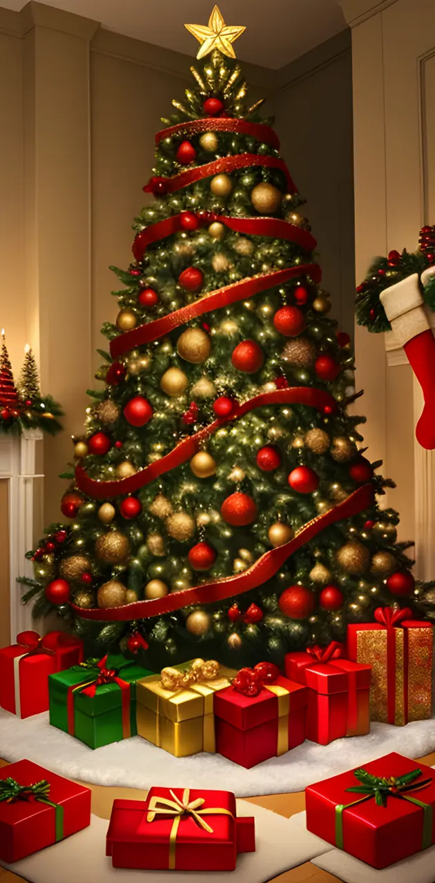 Christmas tree hearth