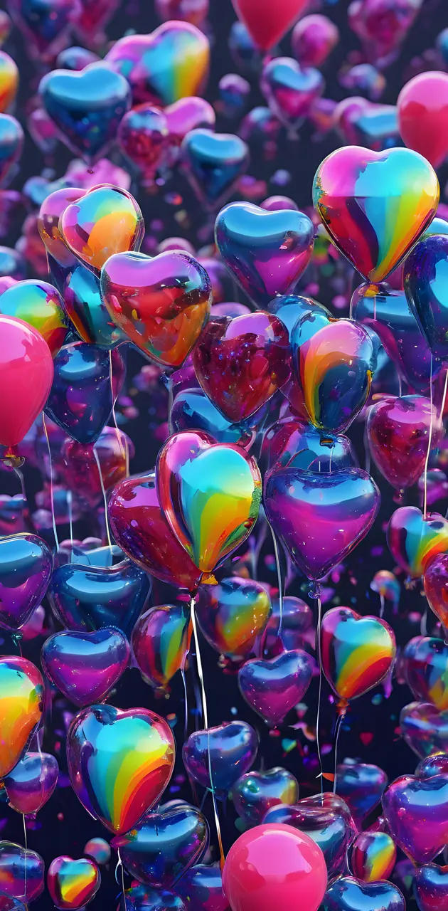 a group of balloons