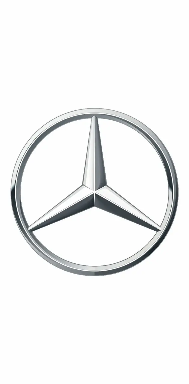 Mercedes logo white