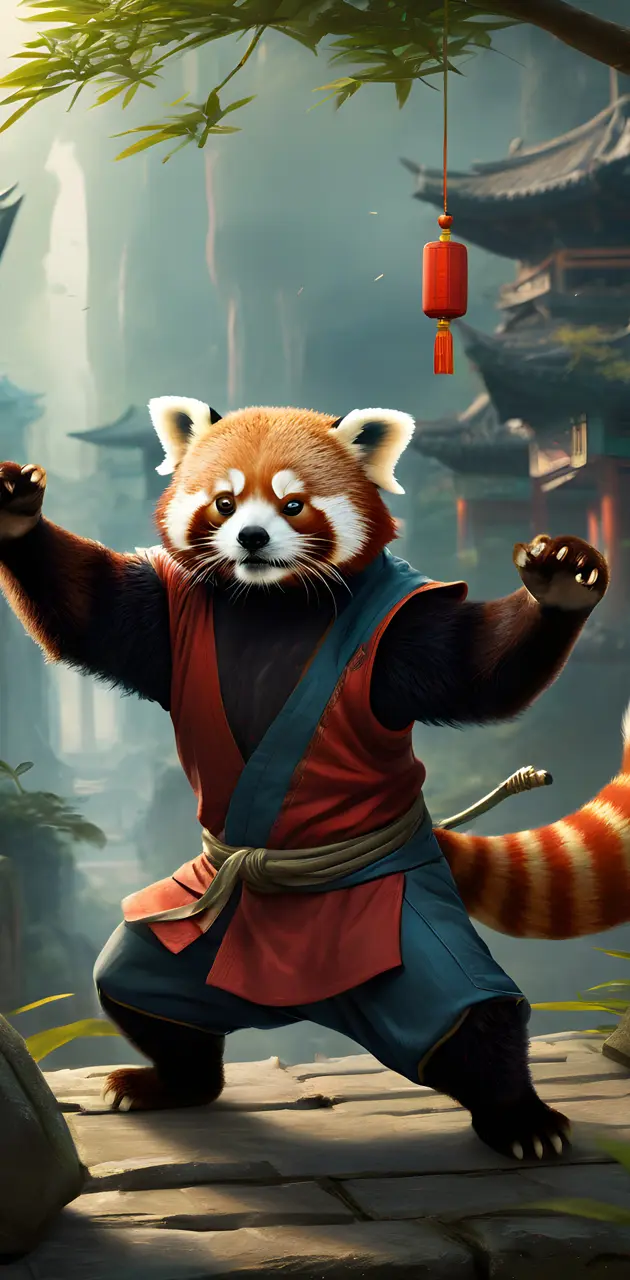 kung-fu red panda.