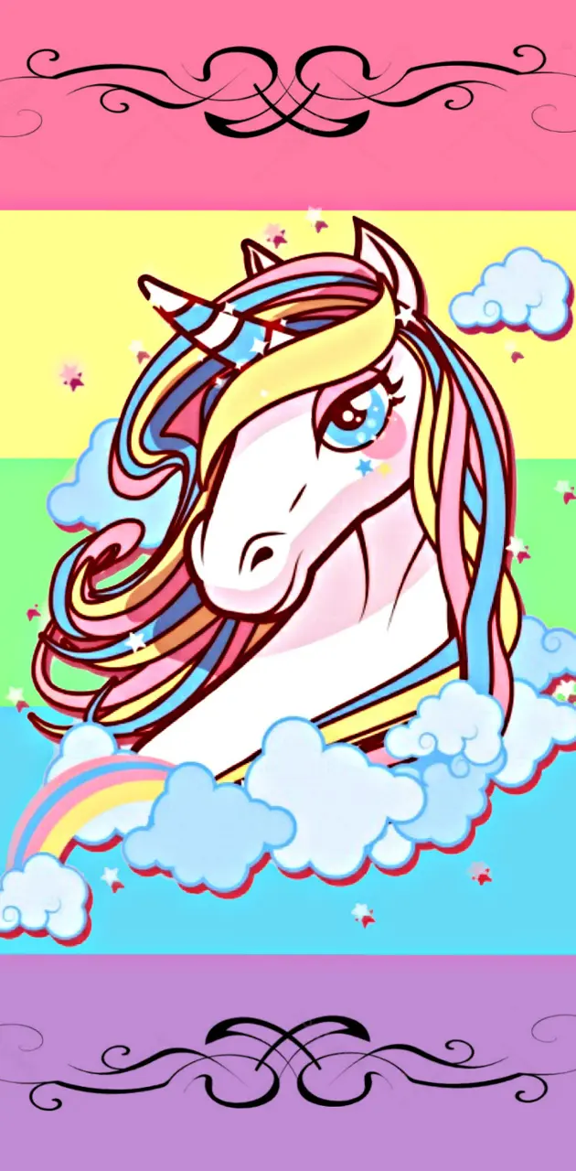 Pastel Unicorn Love wallpaper by Z7V12 - Download on ZEDGE™ | d6d5
