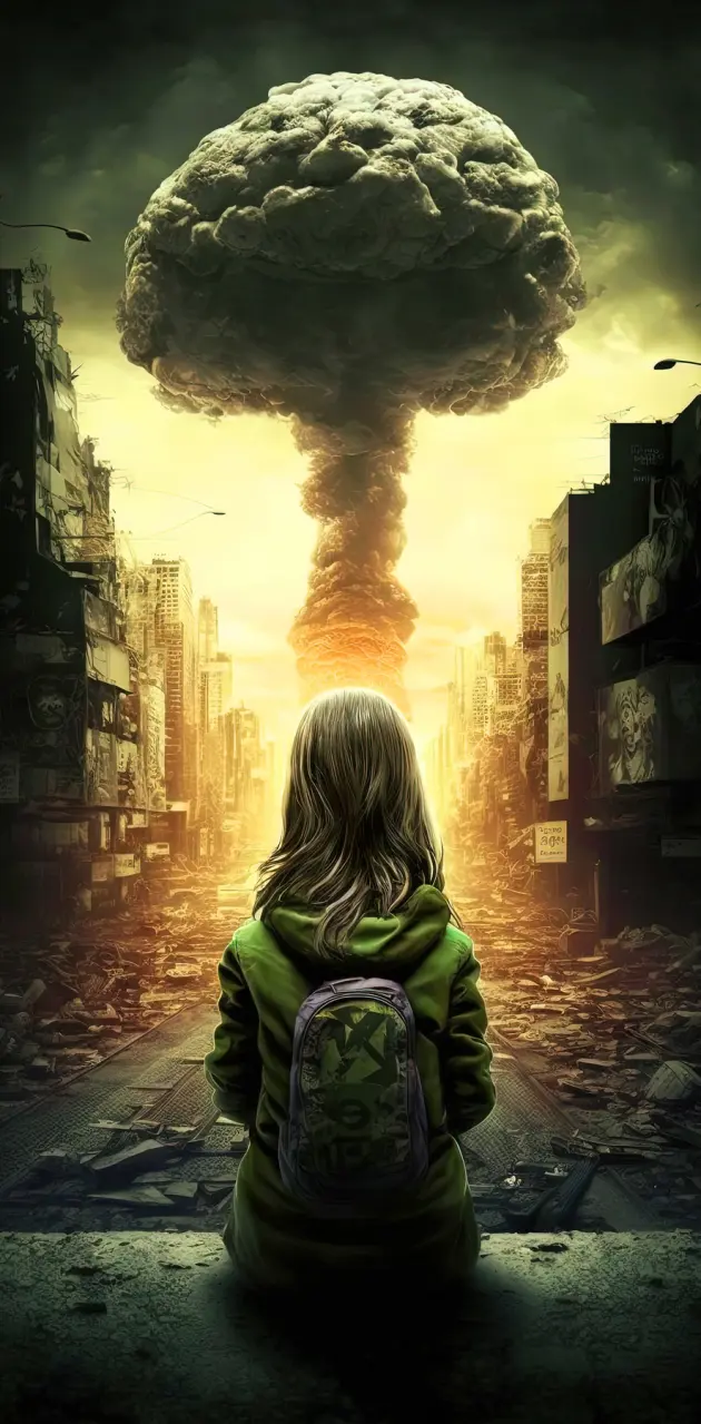 Post apocalyptic nuclear bomb