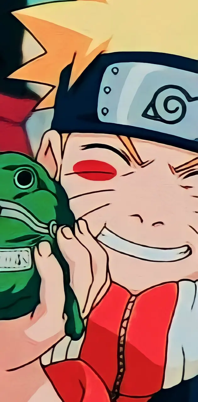 Naruto with gama chan