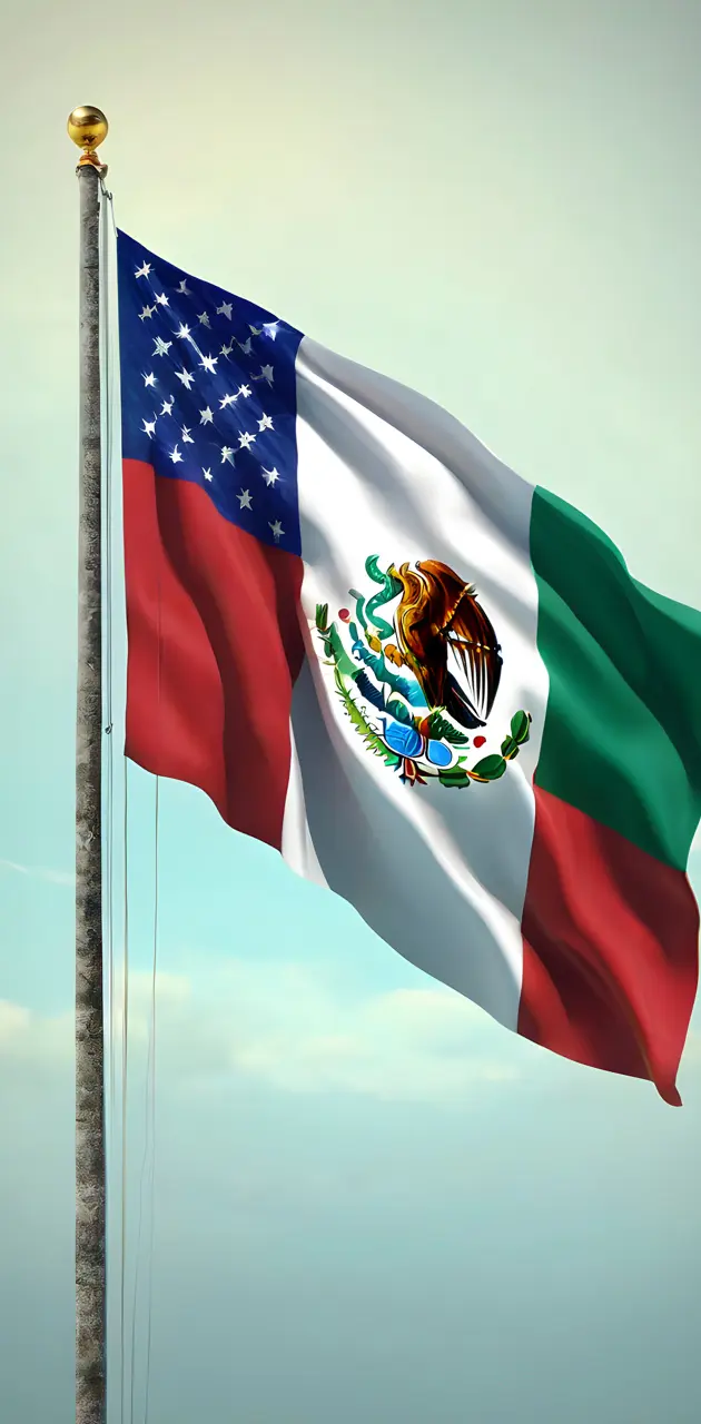 Mexican/American flag