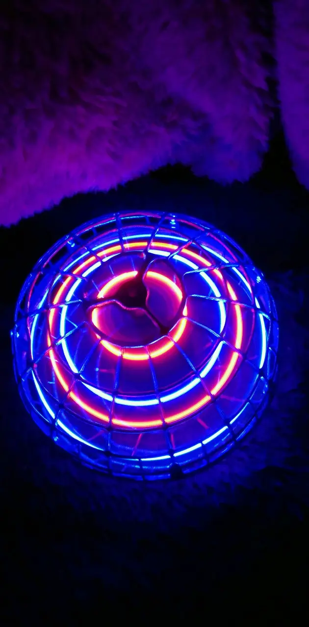 Glowing neon ball