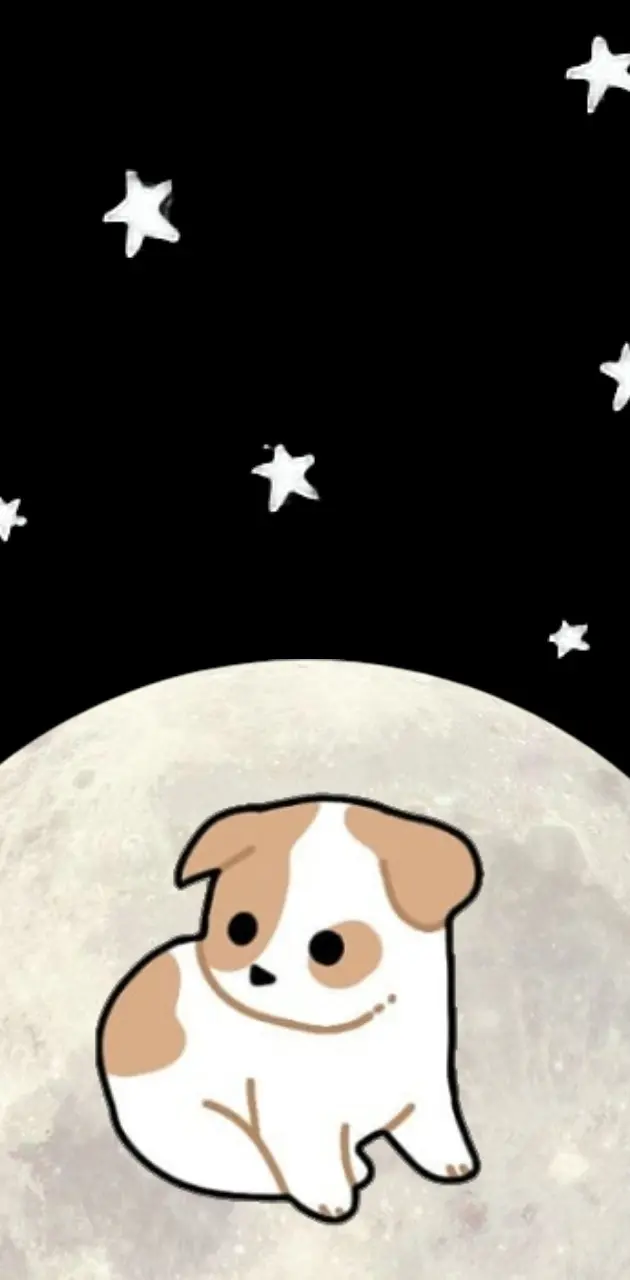 Dog on the moon