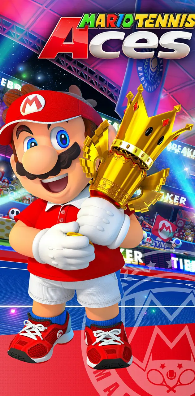 Mario with trophy