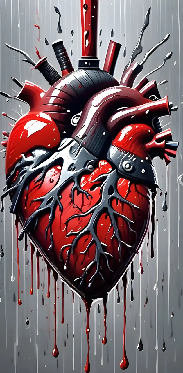 dripping heart