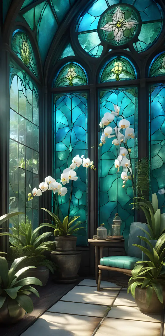 Vanilla Orchid Nursery Sun room