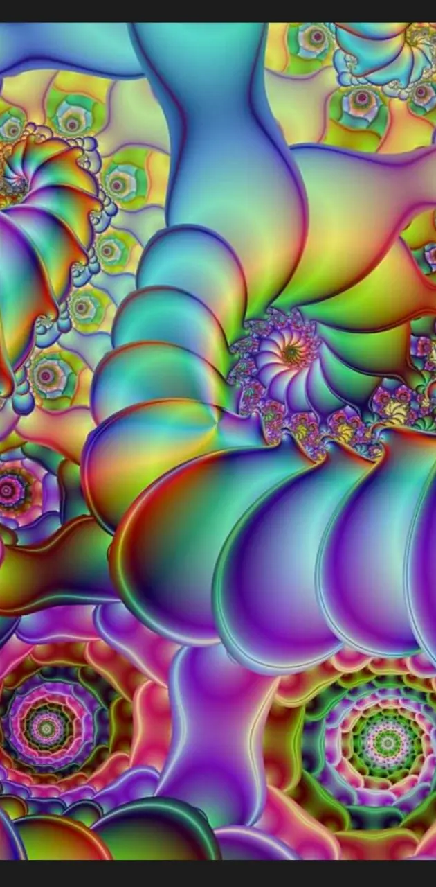 Multicolor bubble Art