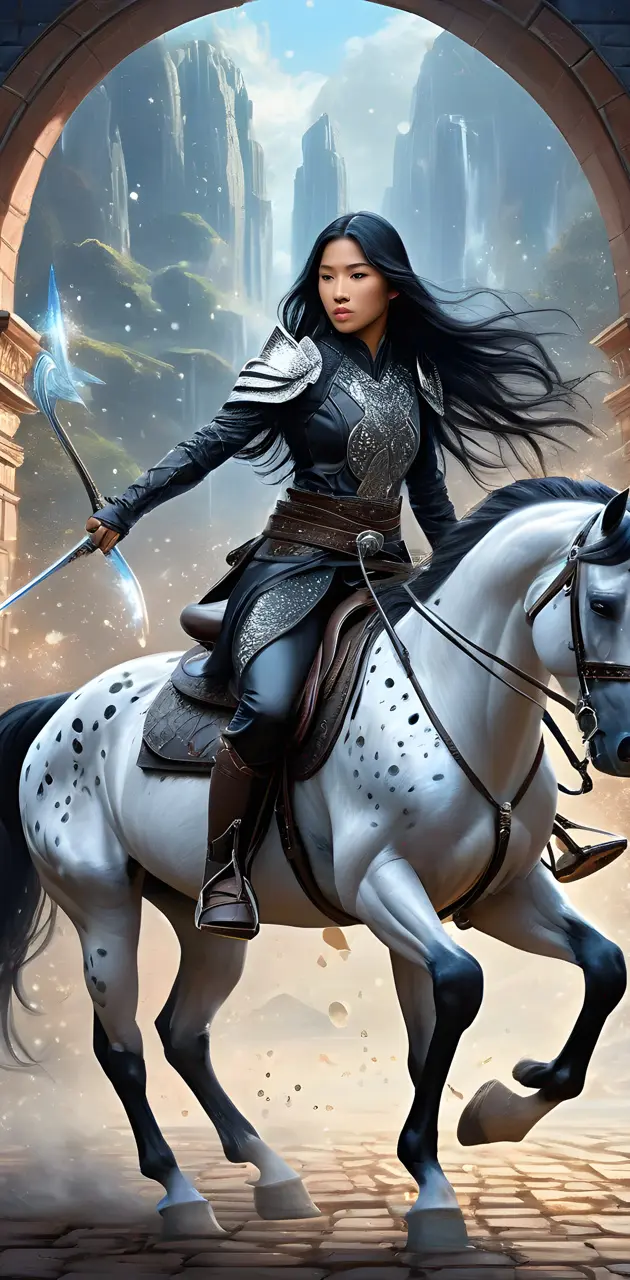 assassin on horseback