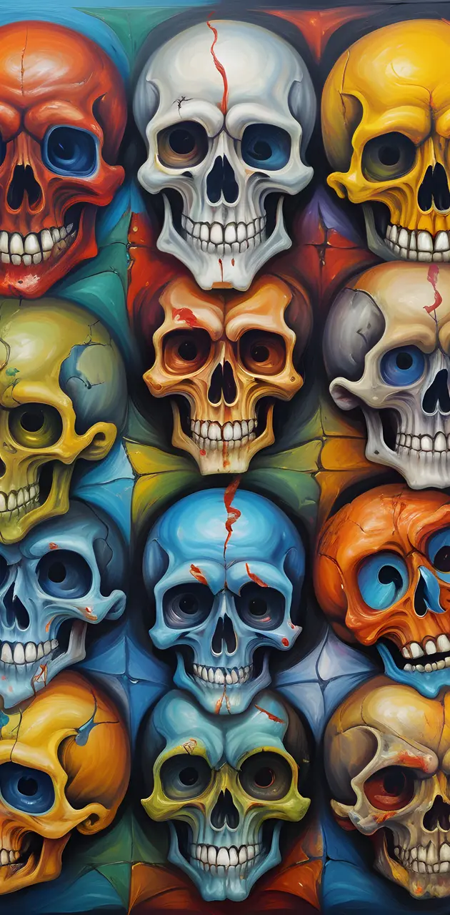 background skulls